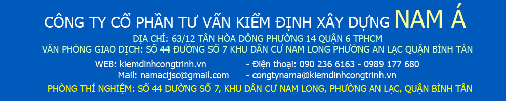 CÔNG TY CỔ PHẦN TƯ VẤN KIỂM ĐỊNH XÂY DỰNG NAM Á